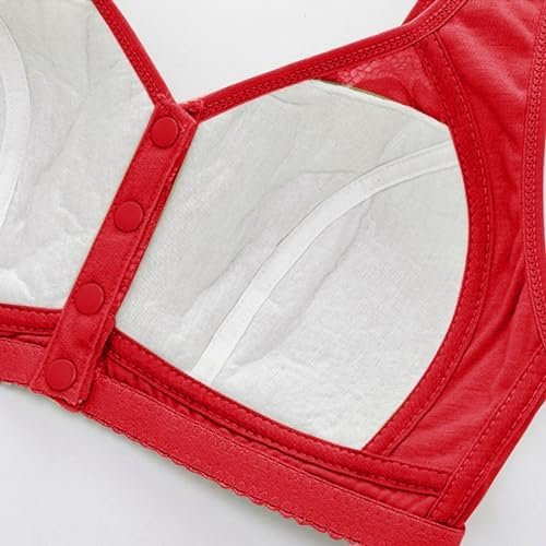 Women's Front Side Buckle Lace Edge Without Steel Ring Movement Seamless Gathering Adjustment Yoga Sleep Large