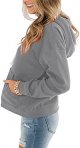 Women Hoodies Pullover Casual Thin Sweatshirts with Pockets Loose Fit Long Sleeve Drawstring Design Hoody Sweatshirt