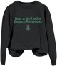 Christmas Women'S Just A Girl Who Lovees Printed Sweatshirt Leopard Hoodies Women