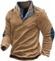 Mens Jacket Polar Soft Warm Quarter Zip Pullover Plaid Hoodie