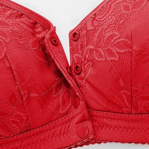 Women's Front Side Buckle Lace Edge Without Steel Ring Movement Seamless Gathering Adjustment Yoga Sleep Large