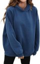 Womens Oversized Hoodies Lined Long Sleeve Sweatshirts Casual Loose Trendy Pullover Sweaters with Pockets