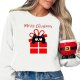 Women's Cute Pattern Crew Neck Long Sleeve Hoodie For Casual Christmas Fashion Ladies Winter Shirts