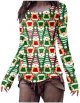 Women's Slim Fit Top Christmas Print Long Sleeved T Shirt Women's Long Sleeve V Neck