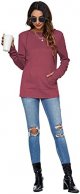 Long Sleeve Drawstrings Hoddie Sweatshirt With Thumb Holes Hoodie for Women