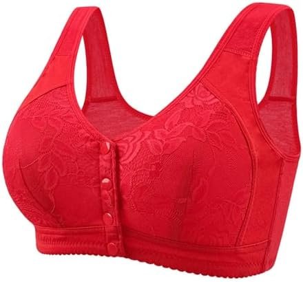 Women's Front Side Buckle Lace Edge Without Steel Ring Movement Seamless Gathering Adjustment Yoga Sleep Large