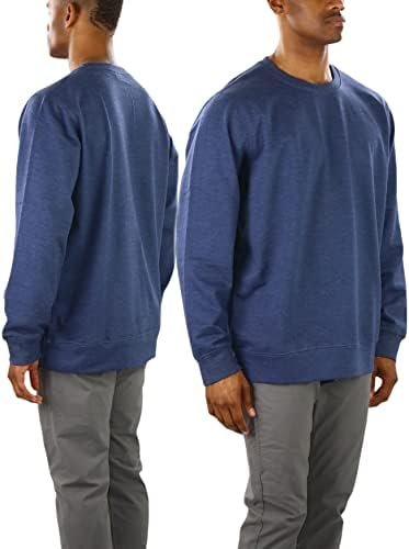 Men's Long Sleeve Crew Neck Cotton-Poly Blend Sweatshirt